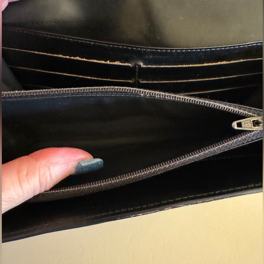 Celine long wallet macadam brown PVC x leather Authentic - Picture 10 of 13